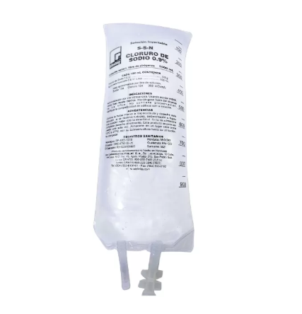 Solución salina cloruro de sodio 0.9%B x 100ml