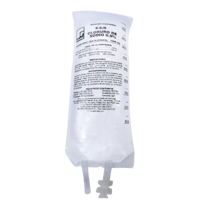Solución salina cloruro de sodio 0.9%B x 250ml
