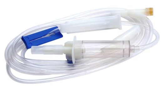 Set de infusión 170mm, sin aguja con conector a presión y rosca (2 en 1)