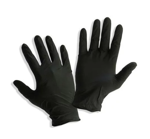 Guantes de nitrilo negros talla M