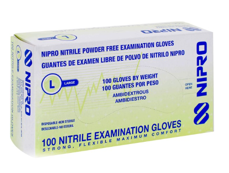 Guante descartable de nitrilo (grande)