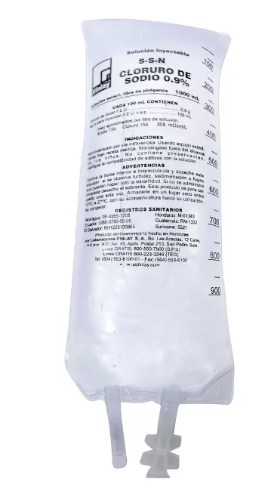 Solución salina cloruro de sodio 0.9%B x 1000ml