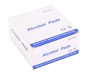 Almohadillas con alcohol al 70%