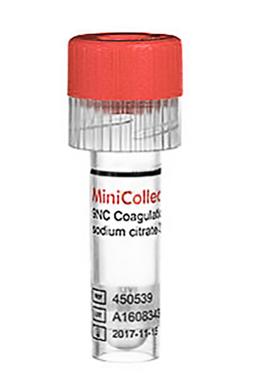 Tubo minicollect rojo con activador del coagulo 0.5 ml/1ml